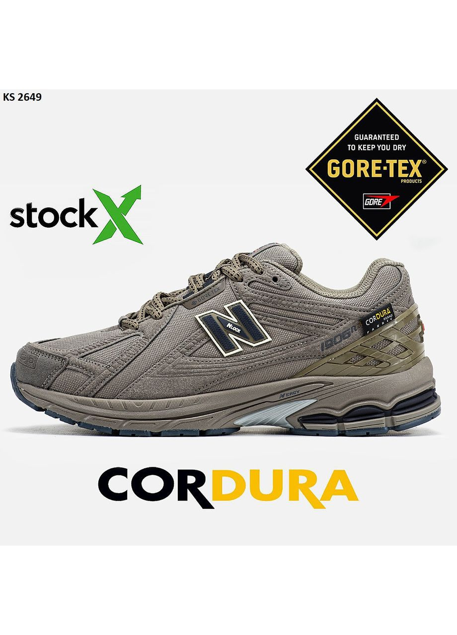 КРОССОВКИ ЖЕНСКИЕ NEW BALANCE 1906R CORDURA GORE-TEX BROWN НЬЮ БЕЛАНС 1906R No Brand комбинированные демисезоны (367171517)