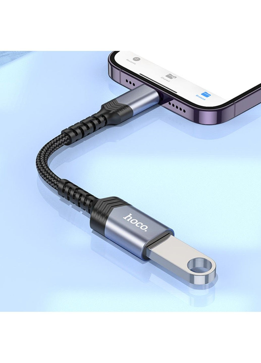 Переходник UA24 Lightning male to USB female 2.0 Hoco (294724677)