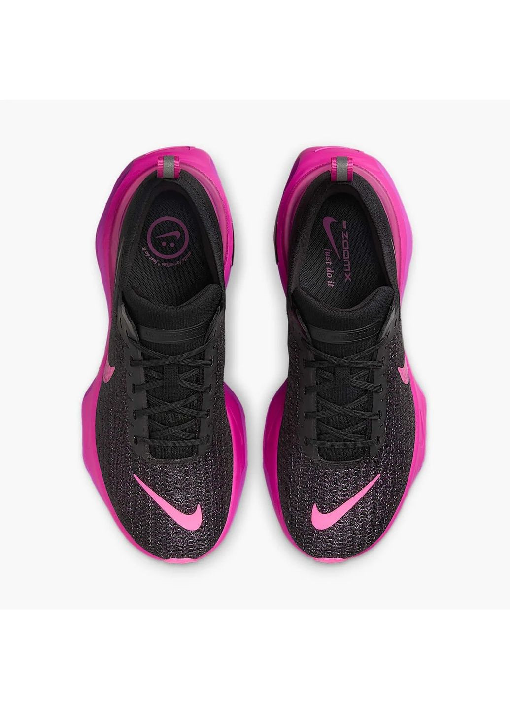 Чорні кросівки чоловічі zoomx invincible run 3 black Nike