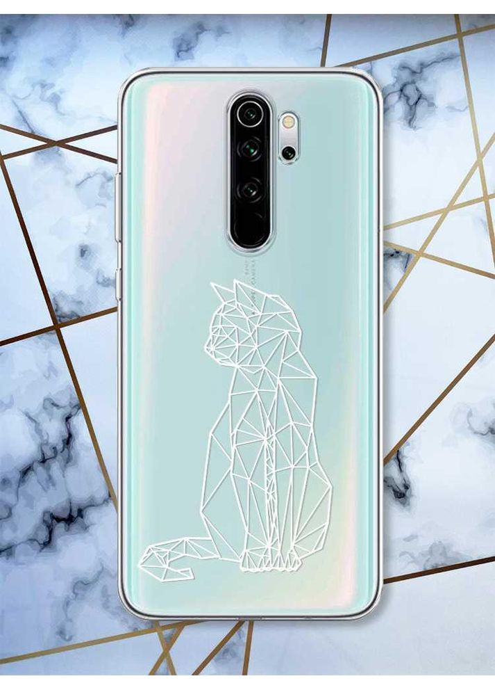 Прозорий чохол на Xiaomi Redmi Note 8 Pro Котик принт 125 Creative (359499050)