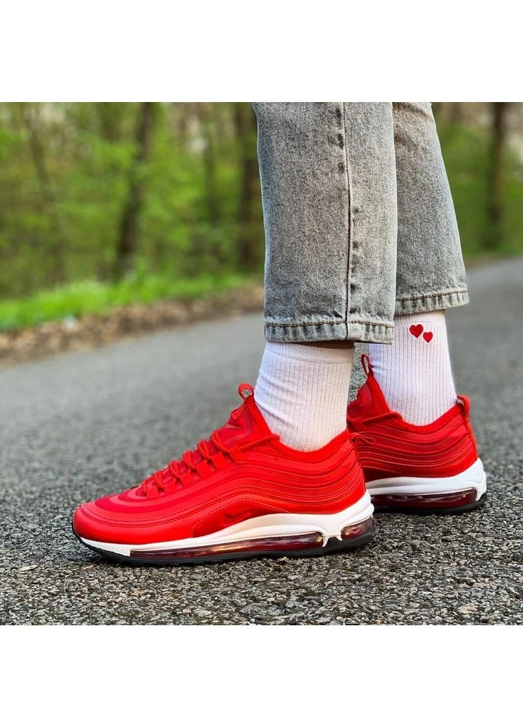 Красные демисезонные кроссовки мужские nike air max 97 red найк аир макс 97 красные No Brand
