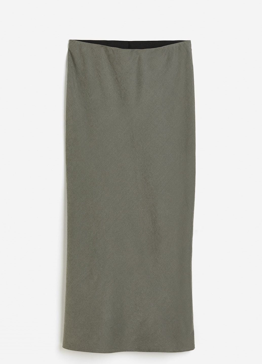 Оливковая (хаки) кэжуал однотонная юбка H&M