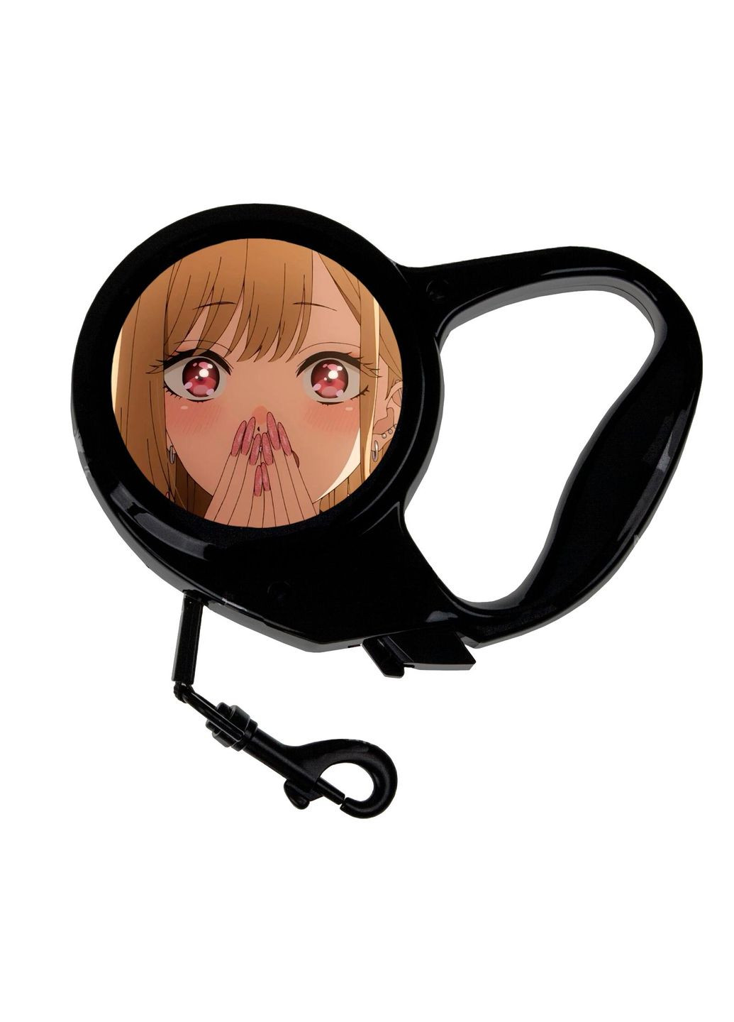 Повідець-рулетка для тварин із принтом Аніме Ця порцелянова лялька закохалася #0004 3 м чорний No Brand (309154285)