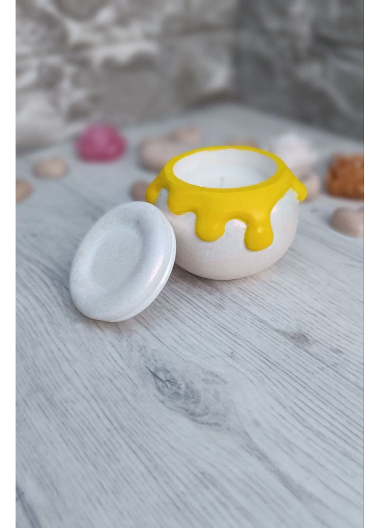 Свічка із соєвого воску Бочонок меду ручної роботи з ароматом Лаванди Hand Made (361286278)