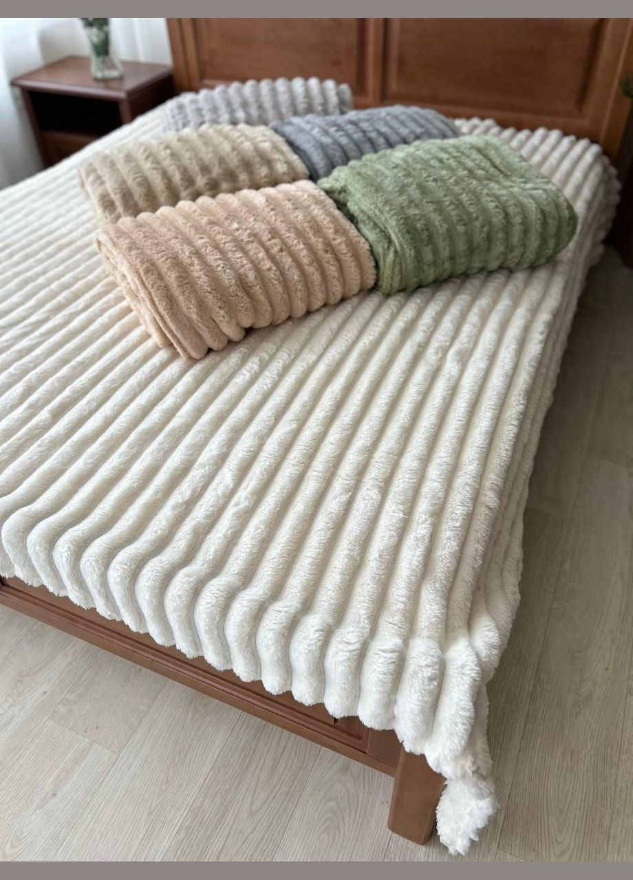 Теплый плед шарпей мягкий плюшевый Капучино (П4К-Mpled002-05) No Brand (306633087)