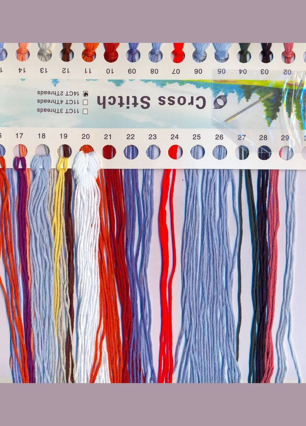 Набір для вишивання за нанесеною на канву схемою "Landscape in the lea". AIDA 14CT printed, 27*27 см Joy Sunday (313614376)