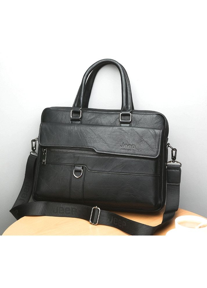 Чоловіча сумка для документів А4 чорна Jeep (363135783)