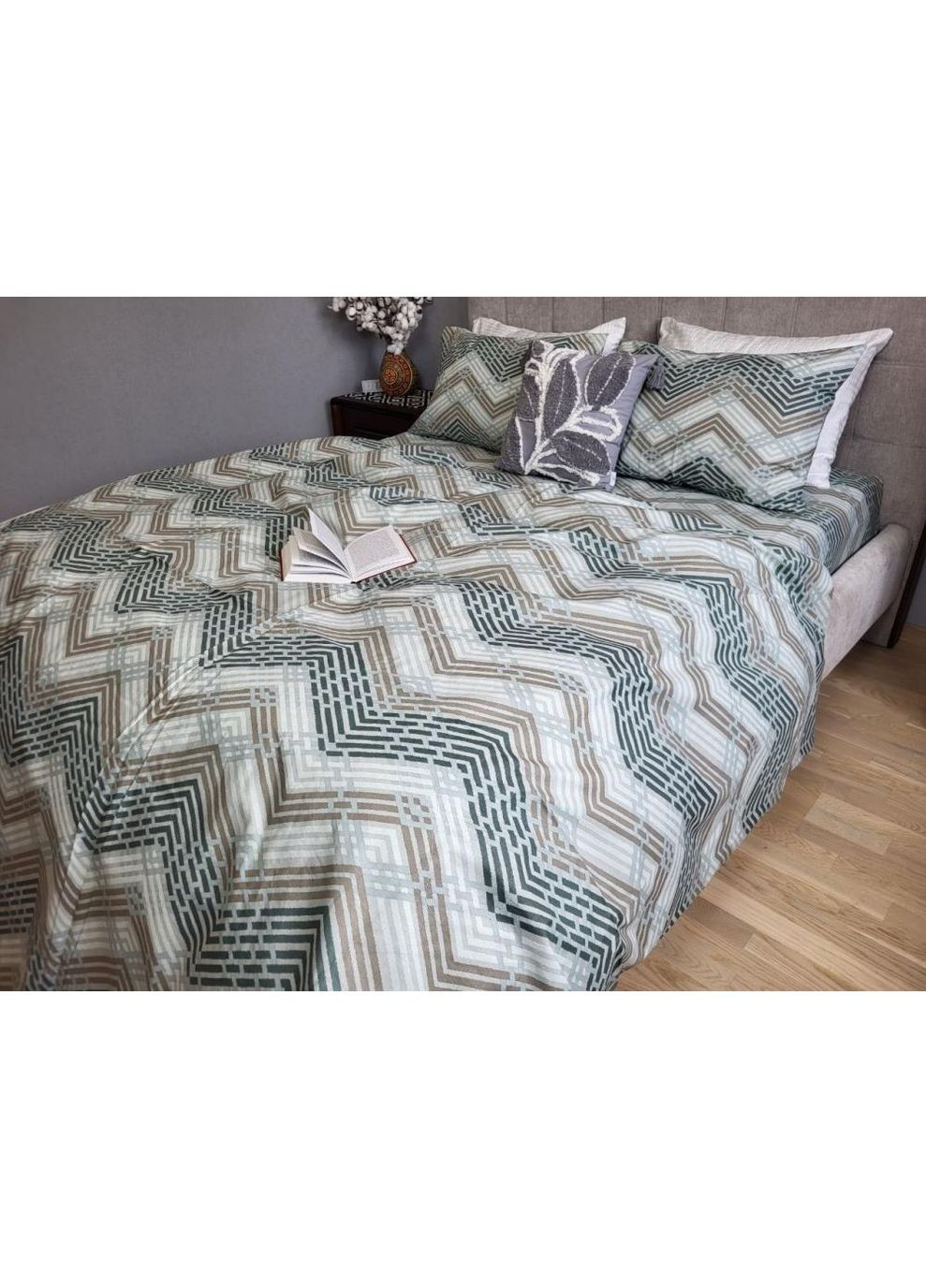 Постільна білизна з резинкою Фріго, бязь PREMIUM Полуторний розмір, наволочки 50/70 No Brand (364220276)