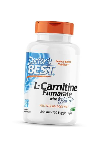 Л Карнитин Фумарат, L-Carnitine Fumarate, 180вегкапс (02327001) Doctor's Best (322727436)