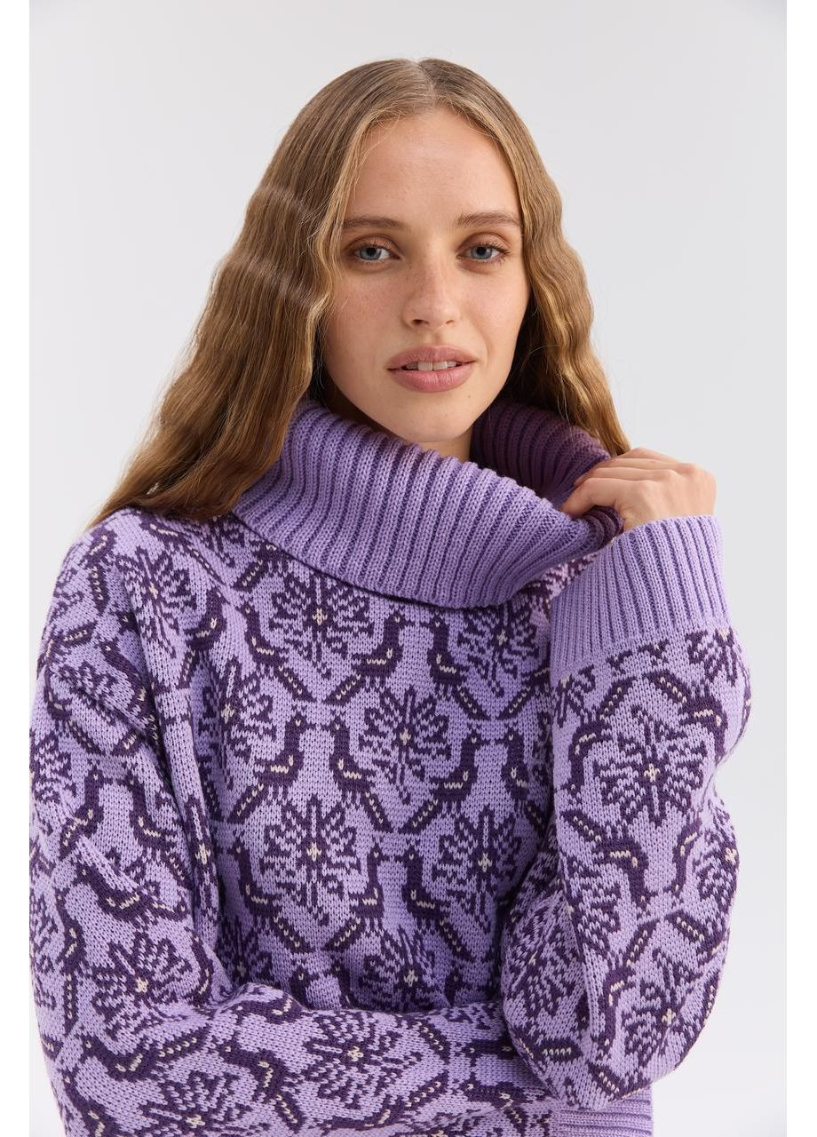 Лавандовый демисезонный свитер "марианна" MEREZHKA