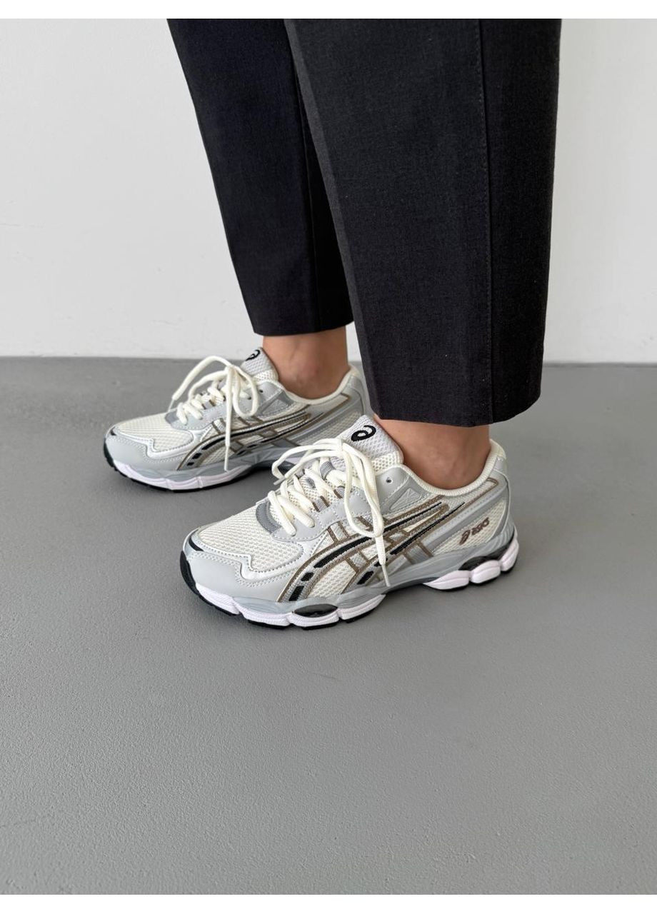 КРОСІВКИ ЖІНОЧІ ASICS GEL-NYC 2055 CREAM PURE SILVER АСІКС ГЕЛЬ НЮК 2025 No Brand бежеві демісезони (367175645)