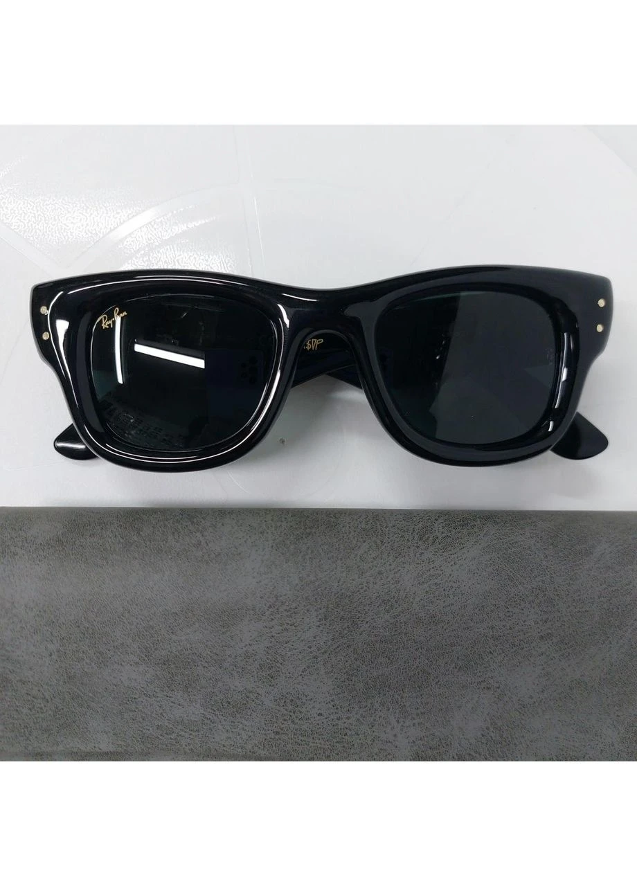 Женские солнцезащитные очки Ray Ban в черном цвете, стеклянная линза UV400 No Brand (401293715)