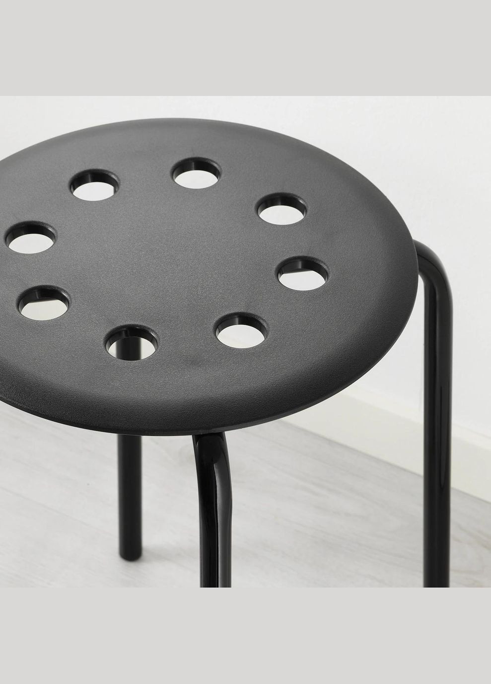 Табурет ІКЕА MARIUS 45 см чорний (10135659) IKEA (267903499)