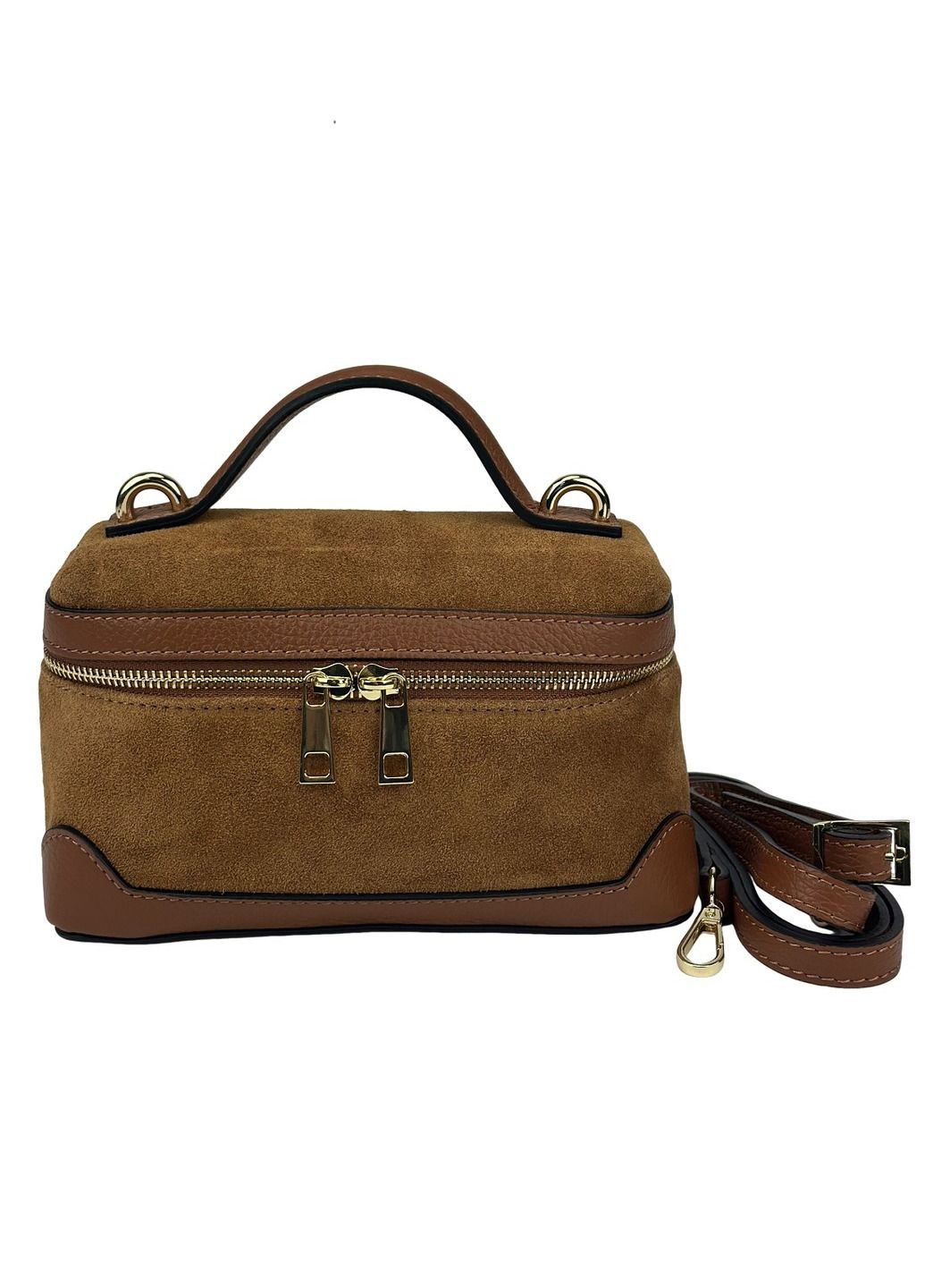 Сумка кросбоді маленька містка жіноча з натуральної замші RoyalBag F-IT-98885 (331532808)