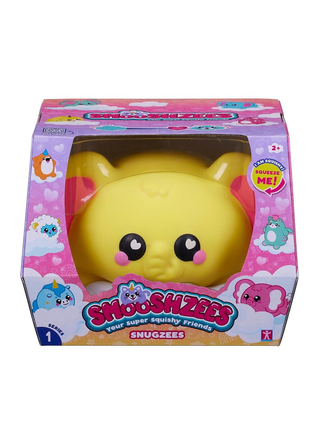 Коллекционная игрушка-антистресс серии Snugzees - Слон Кастед Smooshzees (331296615)