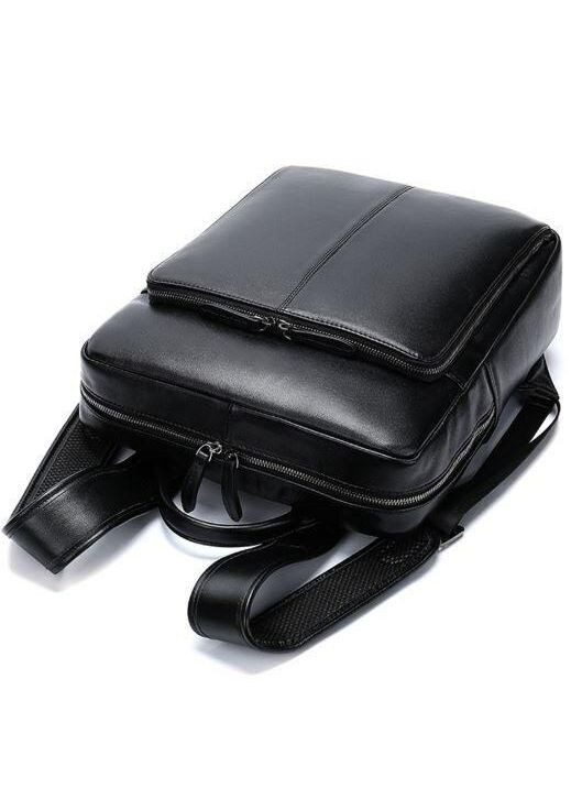 Рюкзак шкіряний 14822 Чорний Vintage (328449856)