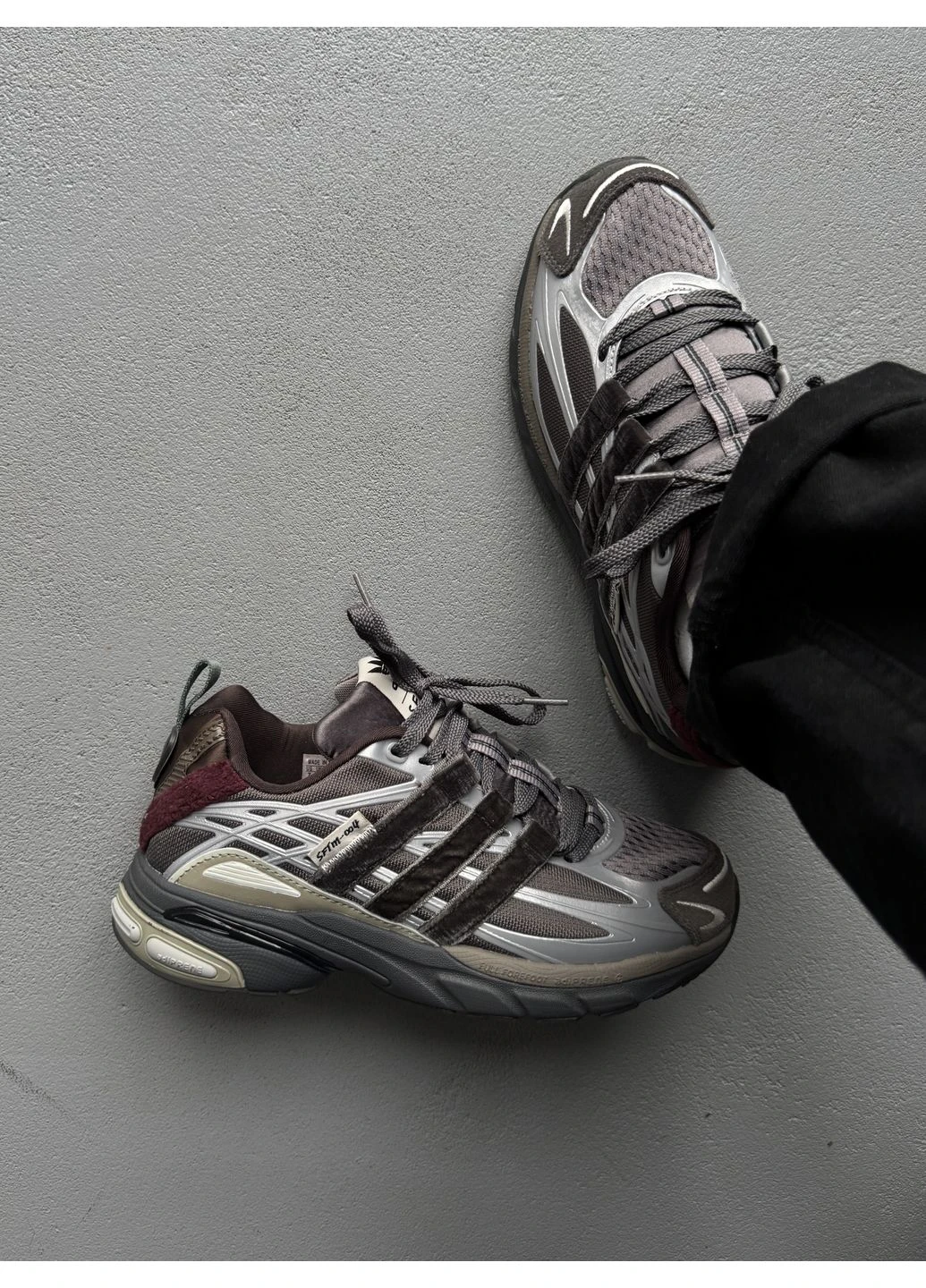 Коричневі кросівки чоловічі adidas adistar coushion x s.f.t.m. brown адідас адістар коричневі демісезон No Brand