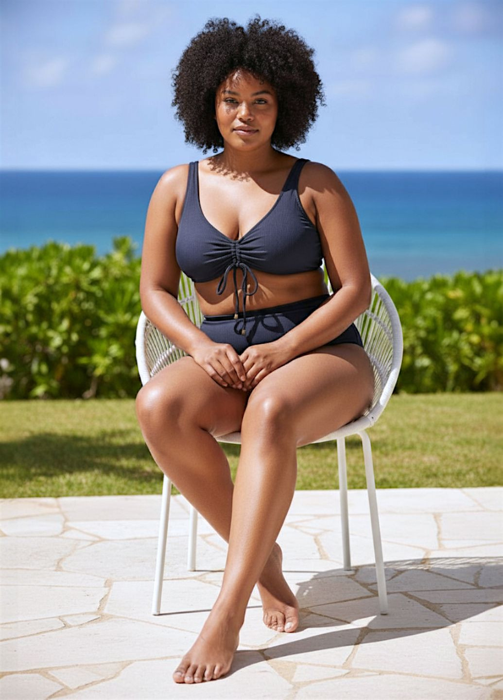 Чорний демісезонний жіночий купальник time and tru women's swimsuit xl (8132) роздільний FS