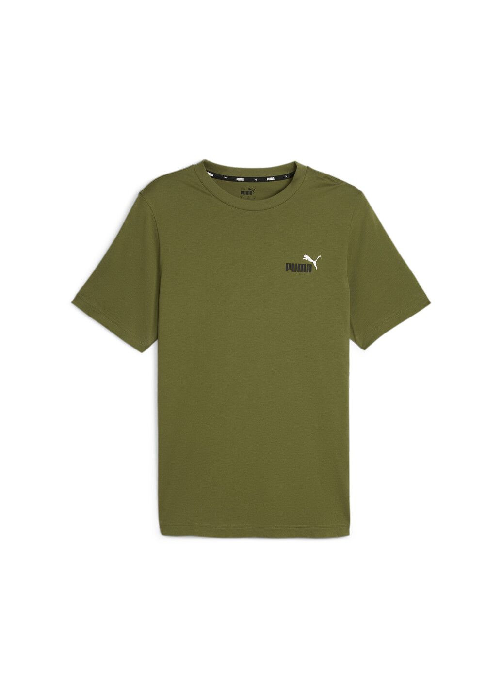 Зелена футболка essentials+ two-colour small logo tee men Puma
