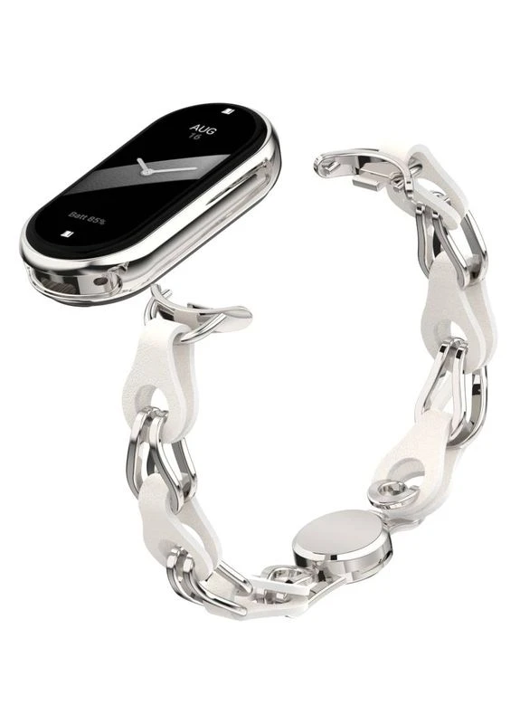 Браслет Chain Wristband для Xiaomi Smart Band 10/9/8 Silver (ARM86889) ArmorStandart (363837673)