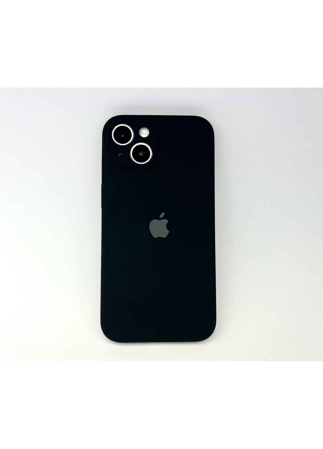 Чехол на айфон 13 Silicone case для 13 full camera с микрофиброй силиконовой закрытая камера Black / No Brand (369136993)