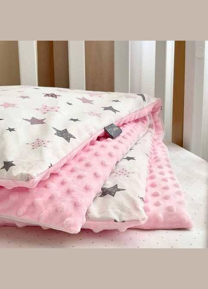 Покривало для дитячого ліжечка 76х96 см в коляску Рожевий (П4К-al-manyunya-001-04) No Brand (316230996)