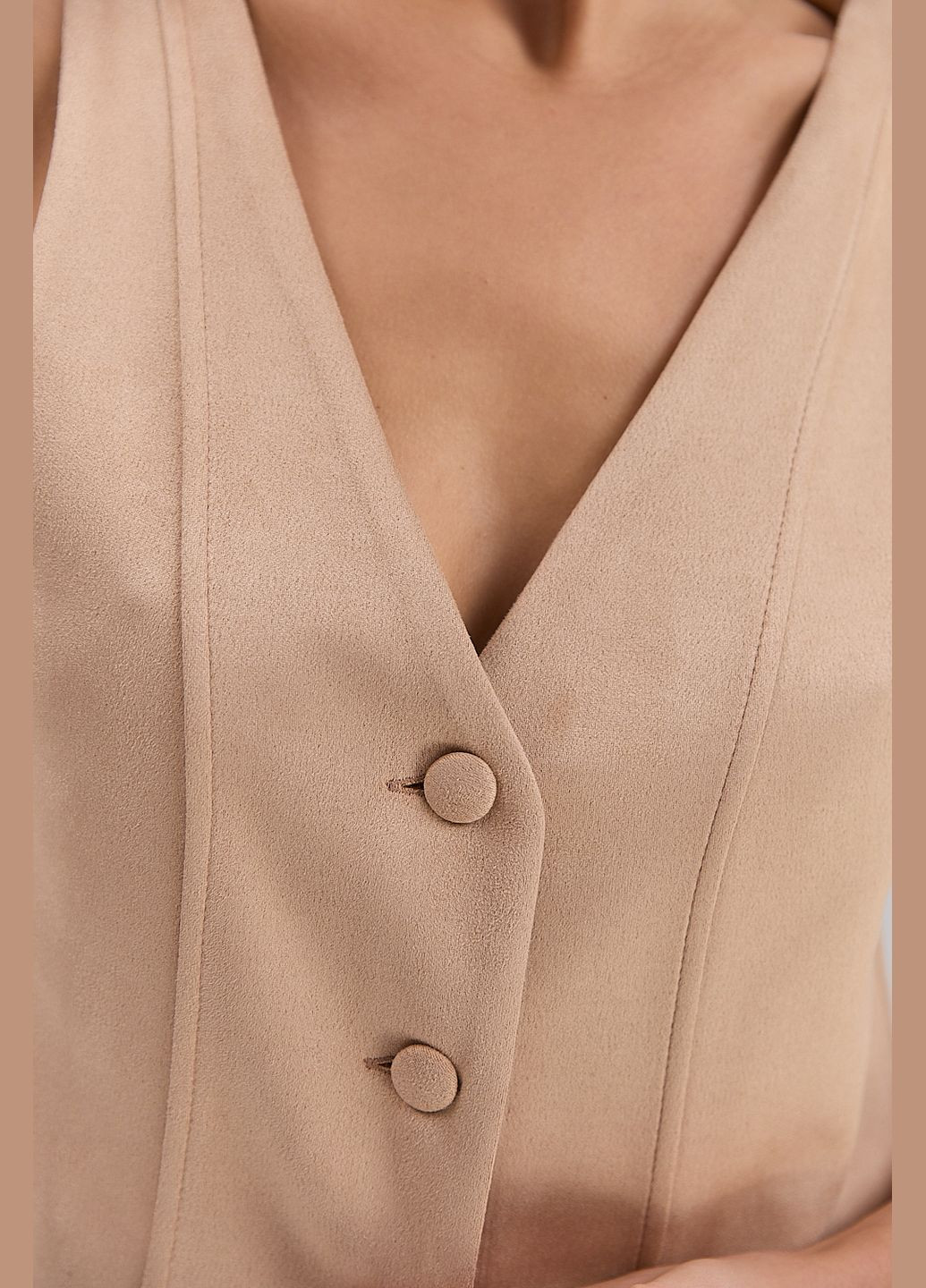 Жіночий замшевий жилет в діловому стилі Arjen (322655567)