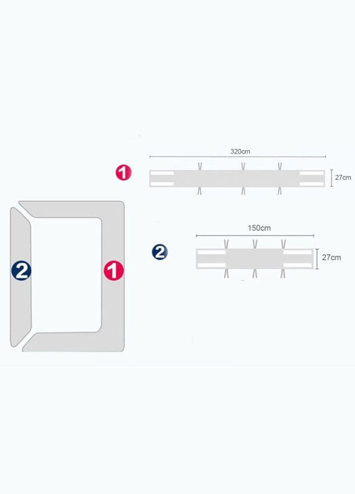 Защитные бортики на кроватку для новорожденного 2в1 защита на кроватку 320*27 см. и 150*27 см. Бортик для кроватки, Белый PAPAELLA (329194624)