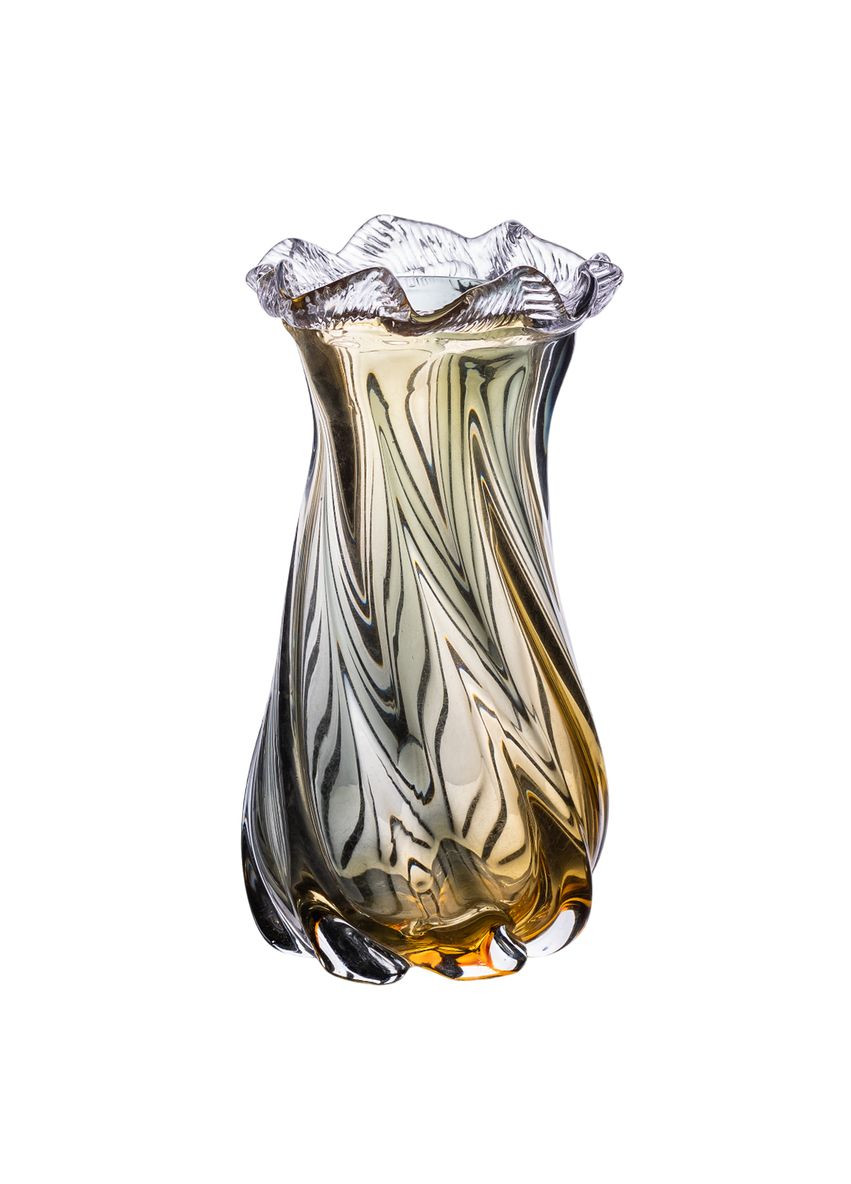 Ваза ручної роботи Lilly скляна 21 см, Yiwu (328440530)