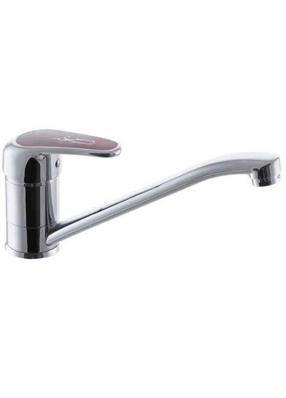 Смеситель для кухни Magic 555 (красная ручка) (CR0110) — однорычажный смеситель для кухни с поворотным изливом. Cron (334003259)