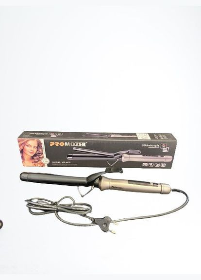 Профессиональная плойка для завивки волос и создания кучеров с зажимом 50 Вт Pro Mozer MZ6630 Черная Promozer (312486092)