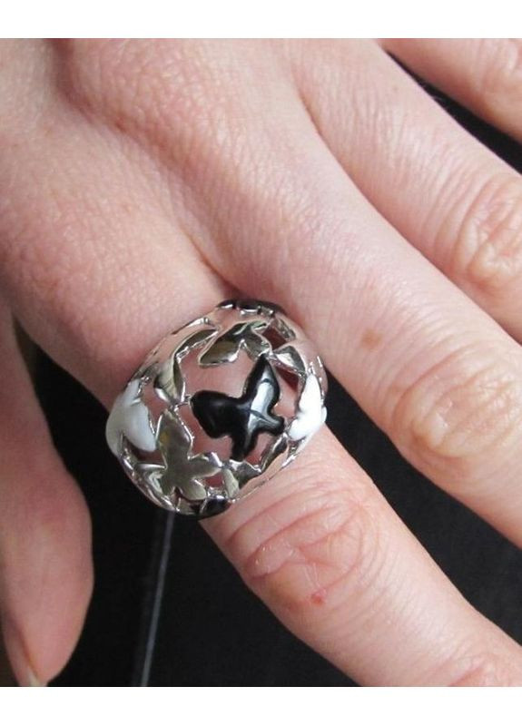 Объемное ажурное кольцо бабочки, 18р, 5345 No Brand (353827932)