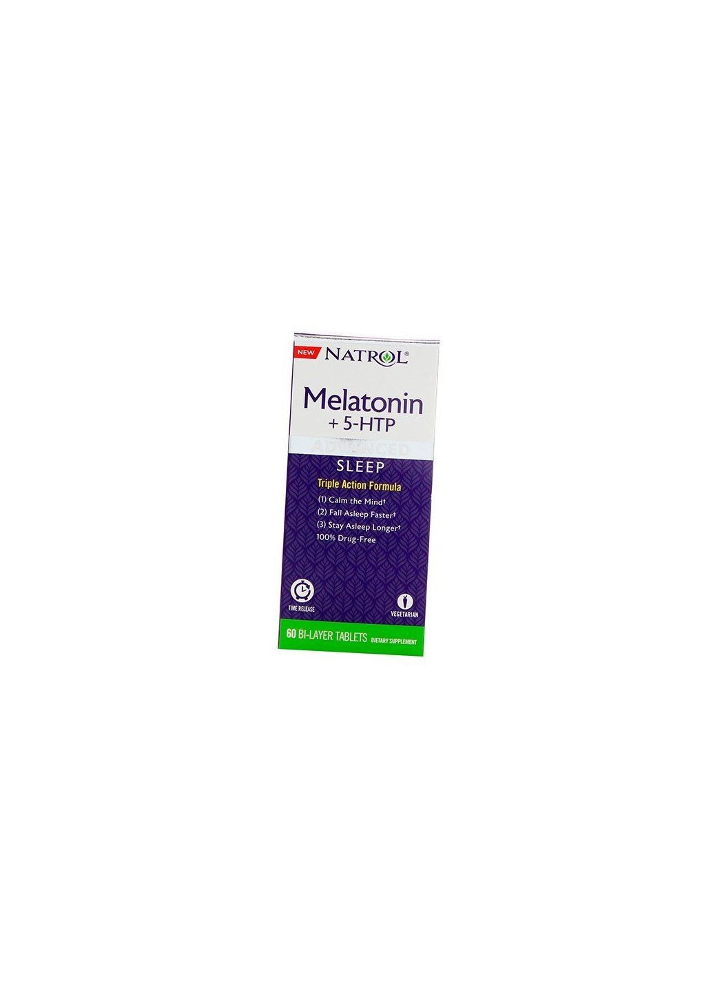 Мелатонин с гидрокситриптофаном, Melatonin+5HTP Advanced Sleep, 60таб (72358014) Natrol (293255580)