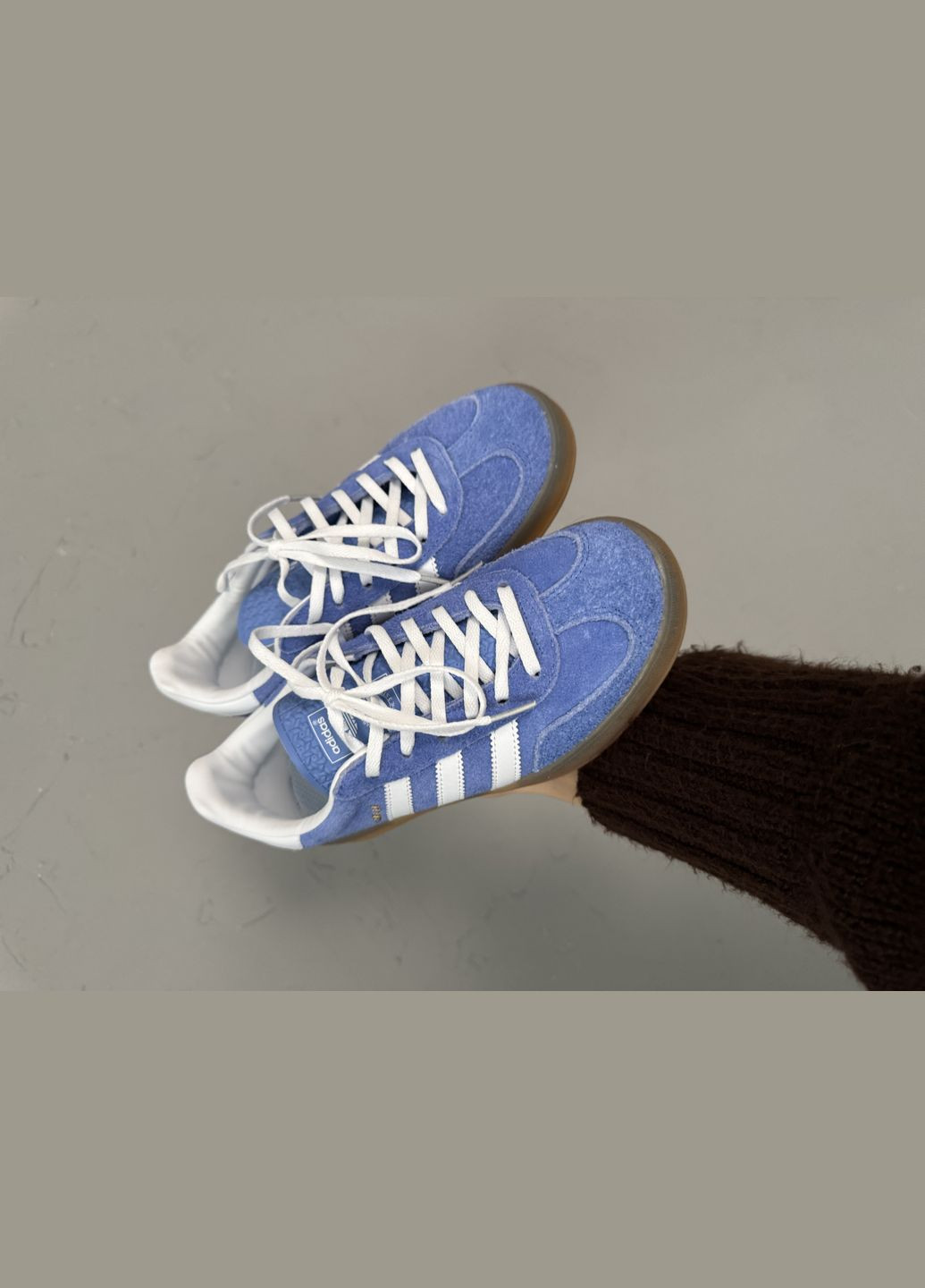 Кросівки жіночі і чоловічі Adidas Gazelle blue | Адідас Газель сині No Brand сірі демісезони (316091182)