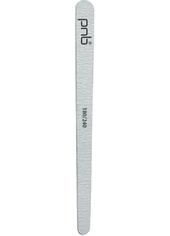 Пилка для нігтів дерево краплеподібна вузька 180/240 Nail file Gray Wood, 1 шт PNB (352185948)