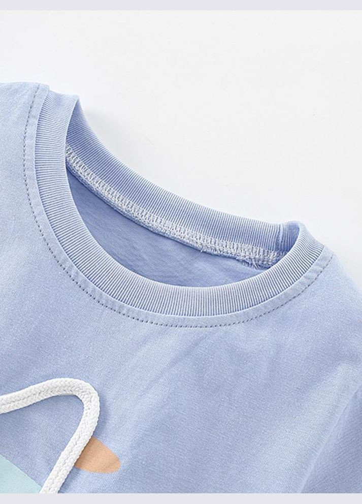 Блакитна дитяча футболка для хлопчика 19932 блакитний Malwee