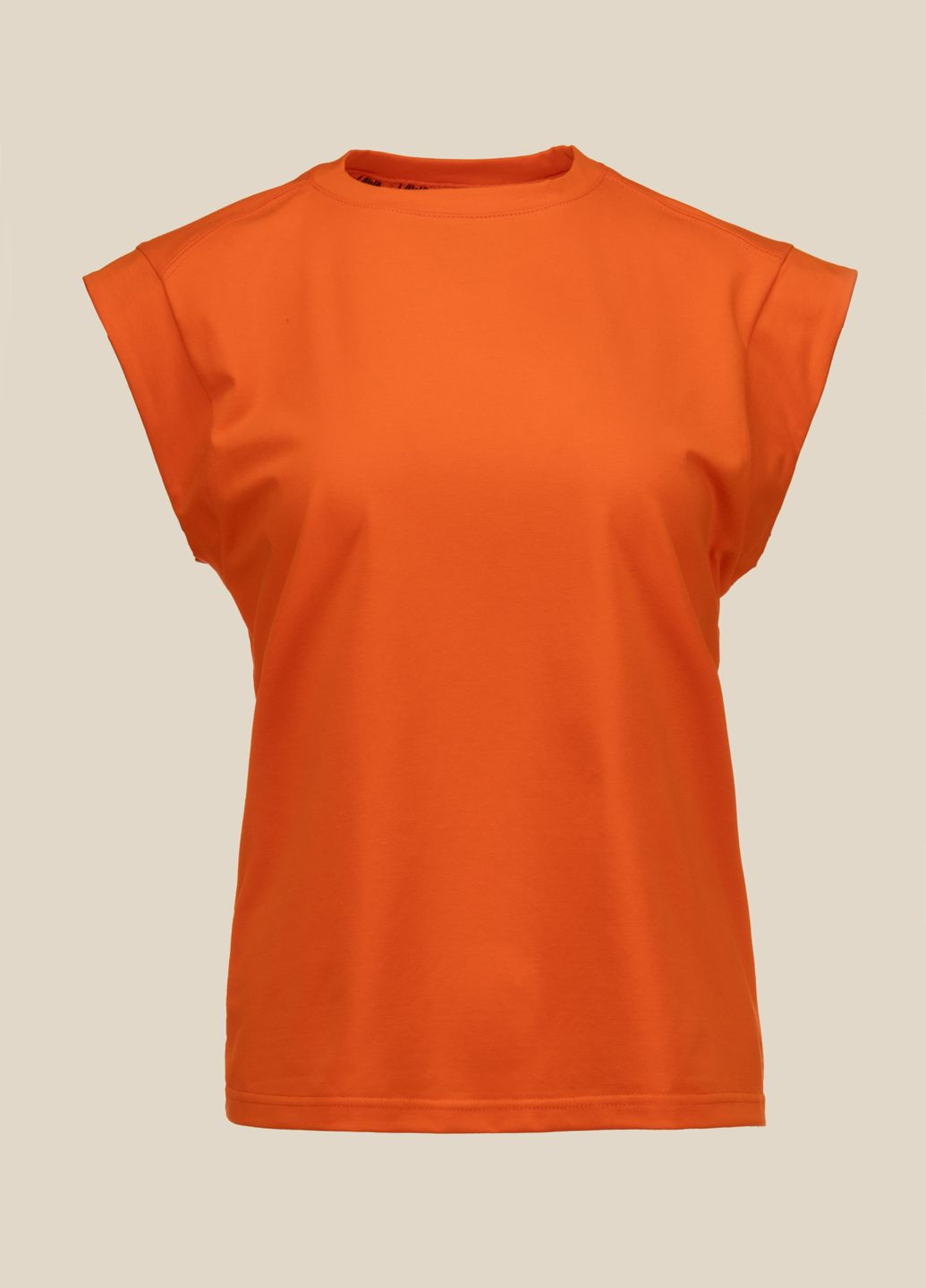 Оранжевая летняя футболка LAWA
