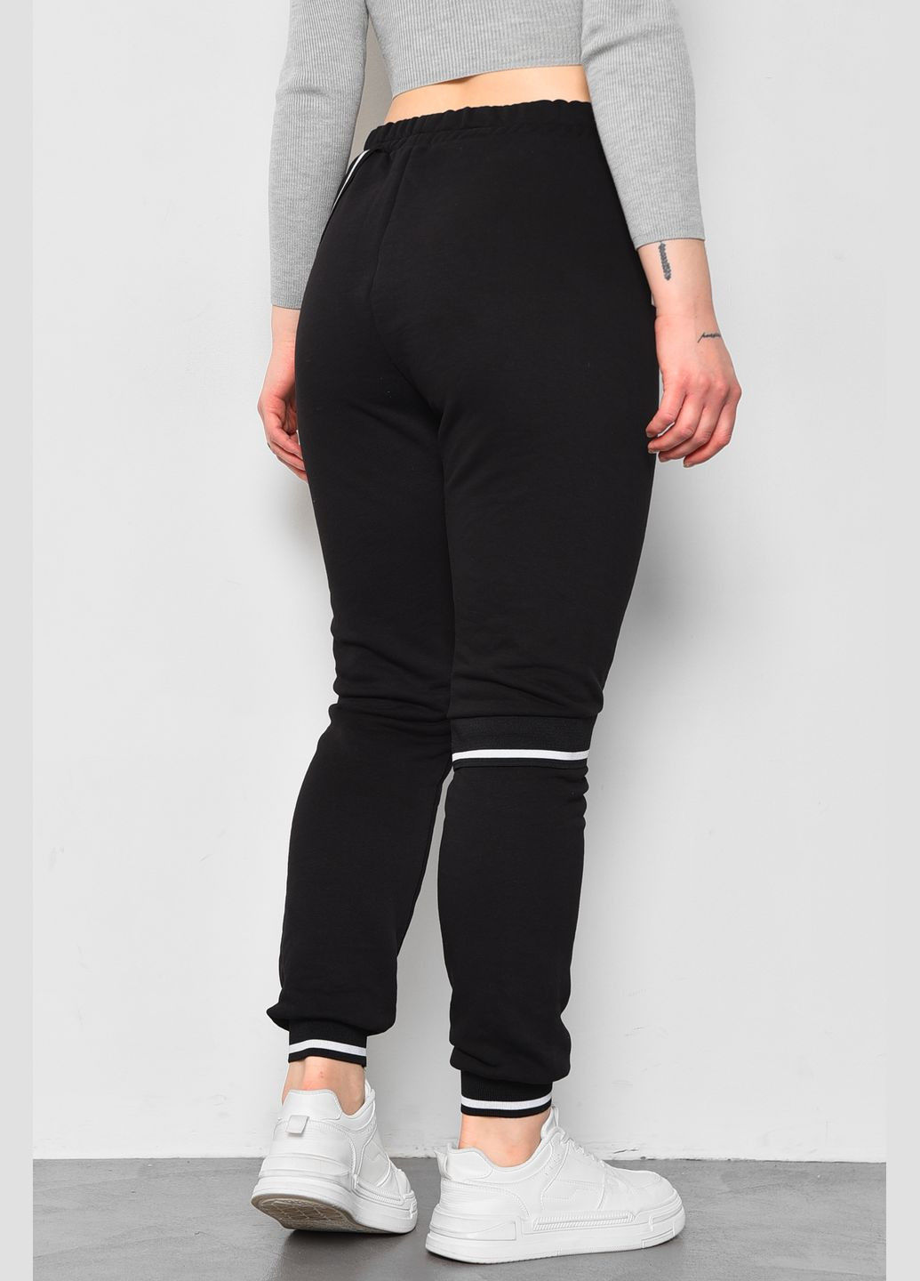 Спортивні штани жіночі чорного кольору Let's Shop (289843180)