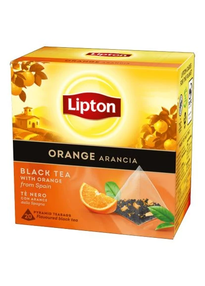 Чай зі смаком апельсину 20 пакетиків (5063270109809) Lipton зі смаком апельсину 20 пакетиків (399807917)