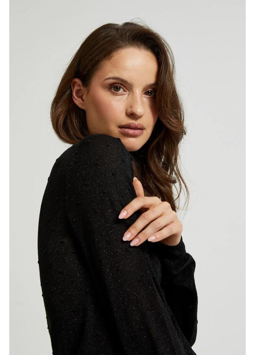 Чорний зимовий светр Moodo