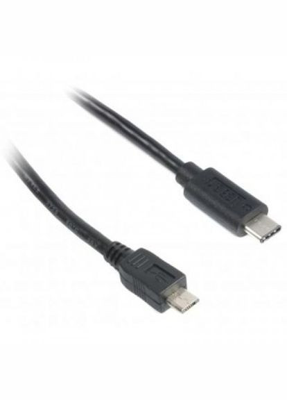Дата кабель USB 2.0 TypeC to Micro 5P 1.0m (CCP-USB2-mBMCM-6) Cablexpert usb 2.0 type-c to micro 5p 1.0m (268140845)
