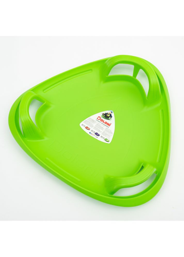 Ледяница детская санки-тарелка зеленая (06551/3) Doloni (365590297)