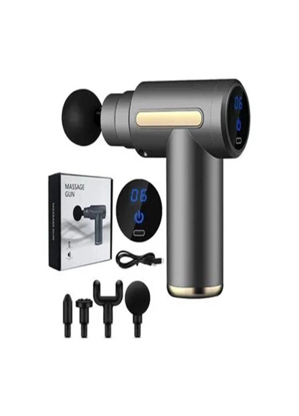 Масажер перкусійний масажер для шиї голови та ніг Massage gun CY 720 No Brand (297914199)