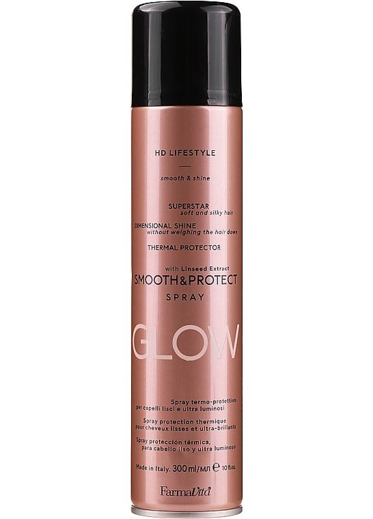 Сухий термозахисний спрей для випрямлення волосся HD Life Style Smooth And Protect Spray 300ml (761181-88992) FarmaVita (368611927)