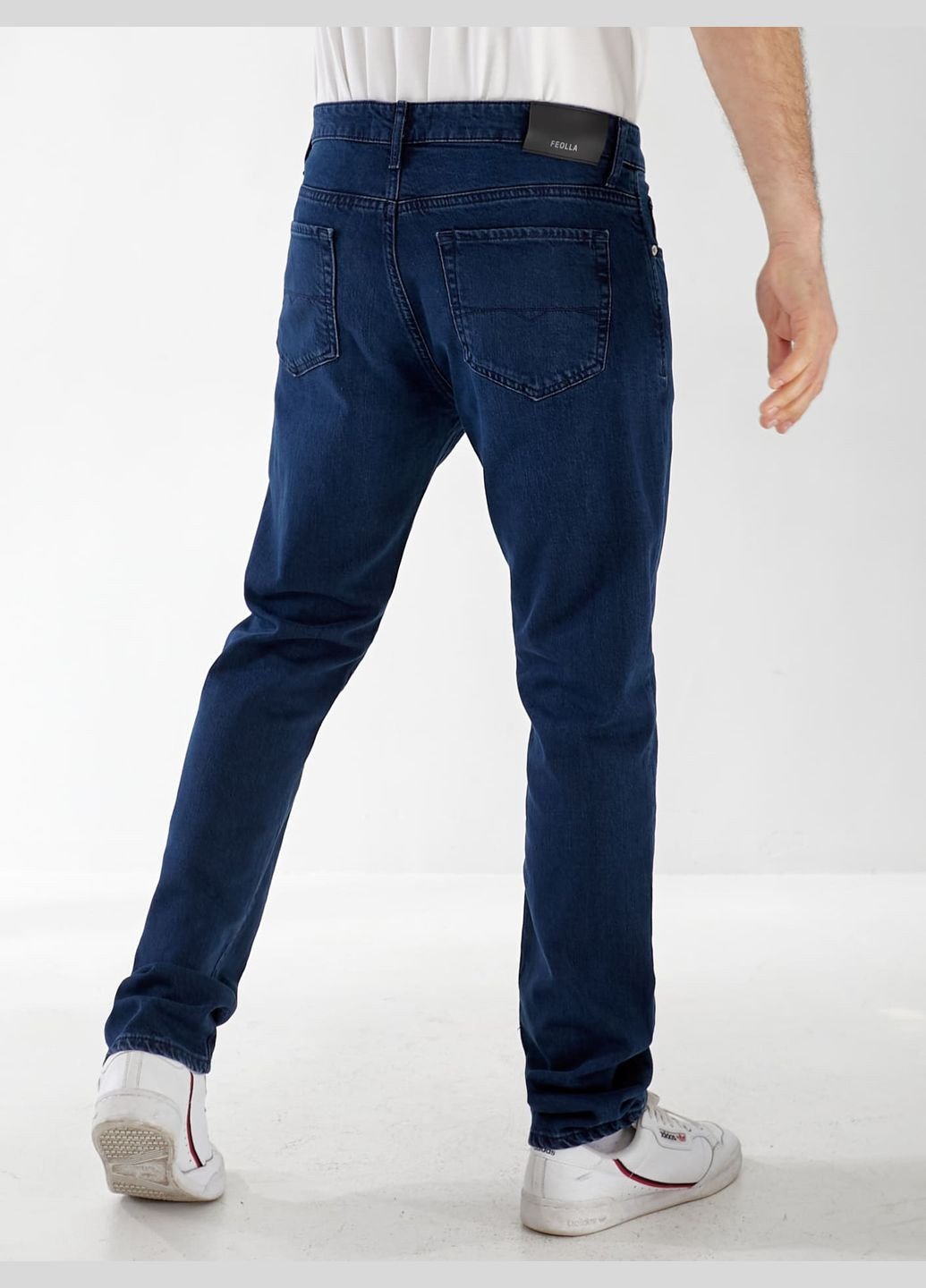 Синие демисезонные прямые джинсы antonie straight мужские темно-синего цвета 32974 Fashion