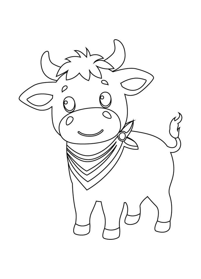 Роспись по холсту "Бычок" 15108-AC No Brand (330608718)