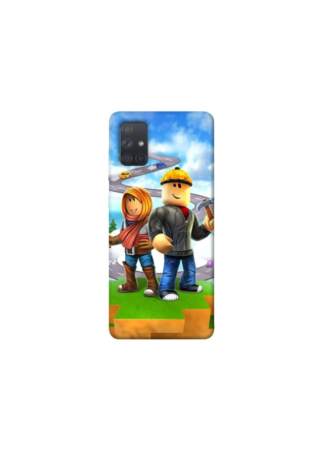 Чехол на Samsung Galaxy A71 Roblox Builder Adventure Frontalka (353339540)