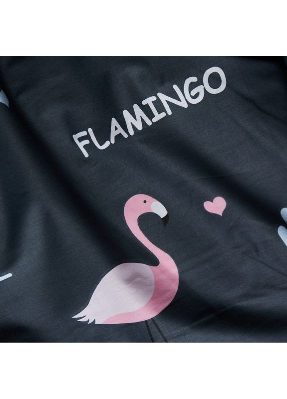 Комплект постільної білизни Satin Elit «» Полуторний 143х210 наволочки 4х50х70 (MS-820008313) Moon&Star Flamingo (356112633)