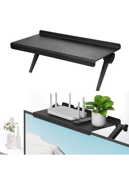 Полка на телевизор монитор, M 26x11.5x3.6см регулируемая подставка, Screen Top Shelf, 107677 No Brand (374115463)