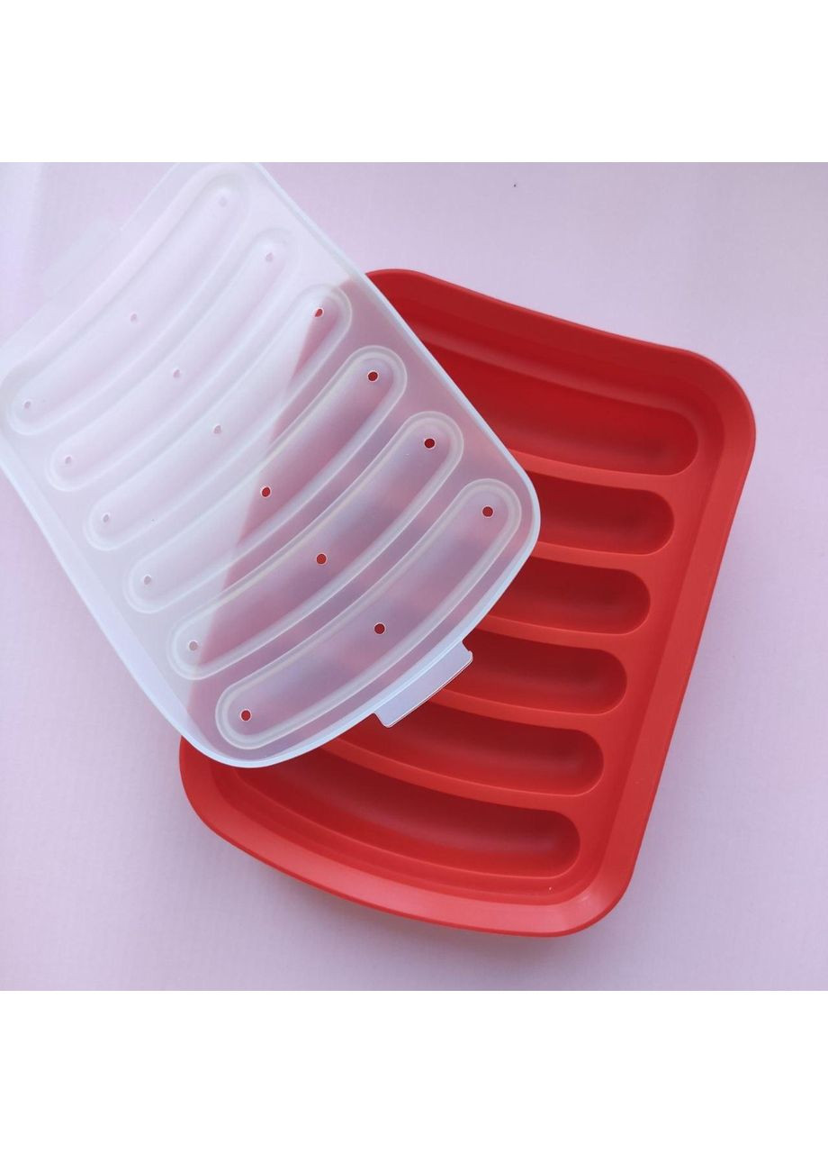 Силіконова форма для сосисок з кришкою No Brand (368703177)